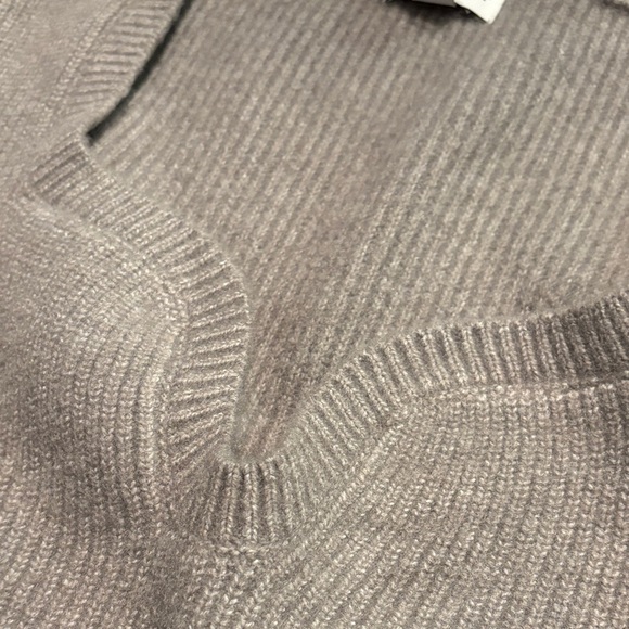 The Drop Women's Gray V-Neck Sweater - Picture 6 of 6